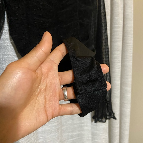 Puffy Polka Dot Sleeve Bodysuit - Picture 6 of 6